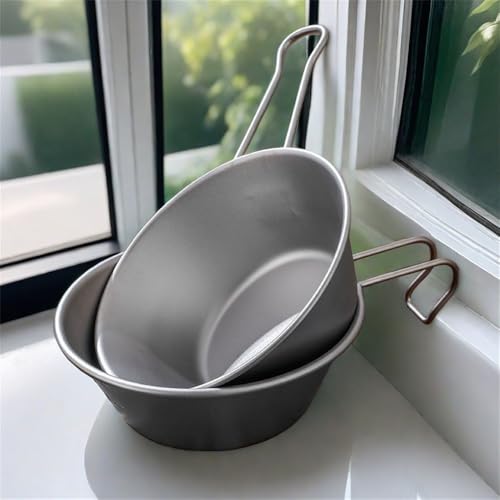 Tazza in titanio da campeggio, portatile, design leggero, ideale per escursioni, picnic e viaggi