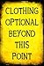 SMART BLONDE Clothing Optional Novelty Metal Large Parking Sign LGP-1314
