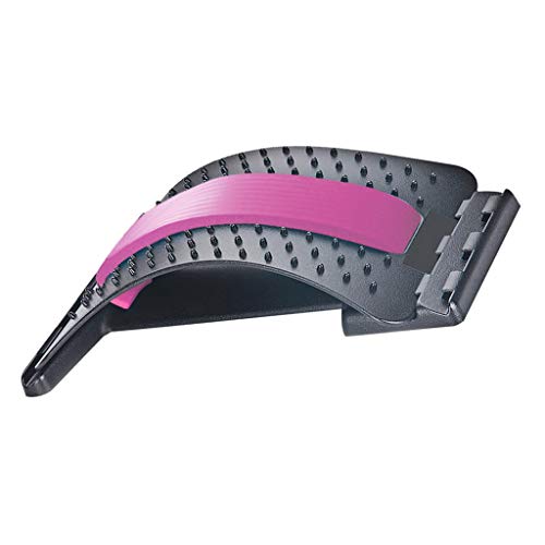 homozy Voltar Maca Mágica Suporte De Massagem Lombar Inferior Spine Posture Corrector Mate - Preto V