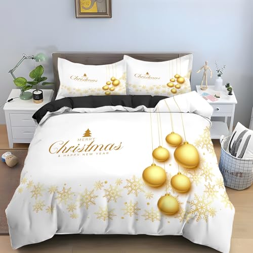 Housse de couette avec fermeture éclair 200x200 parure Noël - 2