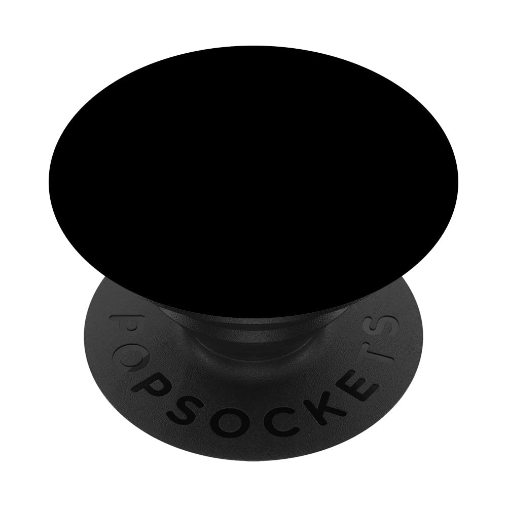 Blank Black Plain DIY PopSockets PopGrip: Swappable Grip for Phones & Tablets PopSockets Adhesive PopGrip