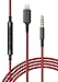 (Apple MFi Certified) Replacement Headphone Cable with iPhone Lightning Connector (3.5mm) Audio Aux Cord with Mic & Volume Control Remote (Compatible with Beats/Sony/Sennheiser and Audio Tech)