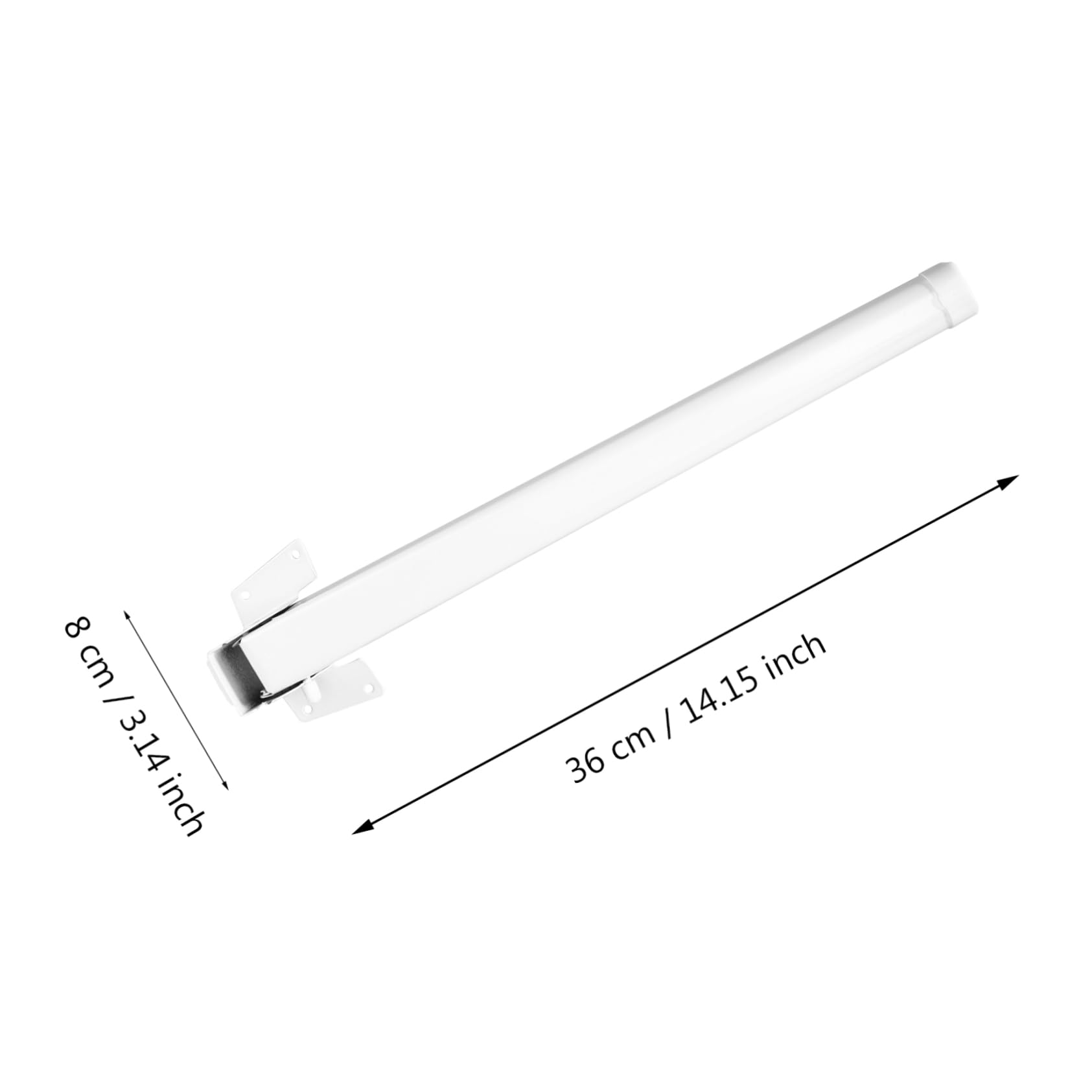 Angoily 4 Stück Metall Klapptischbeine 28cm Hoch, Weiß, Eisen