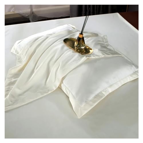 Funda nórdica de eucalipto lyocell blanco ropa de cama twin doble queen con fundas de almohada 2
