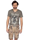 miesbacher tracht gebraucht kaufen Trendige Relief-Stickerei Stockerpoint Herren Andreas Hose, kitt geäscht, 50