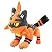 Ggwdta Pokemon Moon Torracat de Peluche de Juguete, muñeco de Peluche de Dibujos Animados, cojín Suave de Felpa, Regalo para niños (30 cm / 12 Pulgadas)