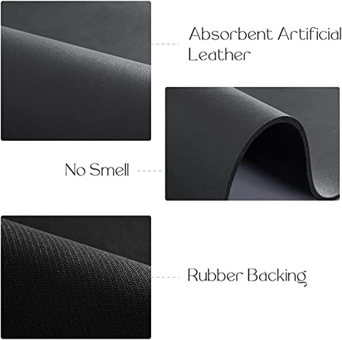 image for Mbnvtxh Coffee Mat Hide Stain Rubber Backed Absorbent Coffee Maker Mat