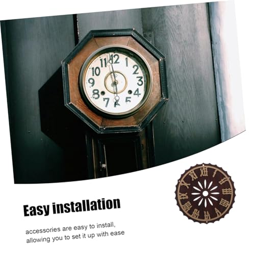 Dial Práctico para Reloj de Pared Vintage con Acabado Detallado de Números Romanos 4