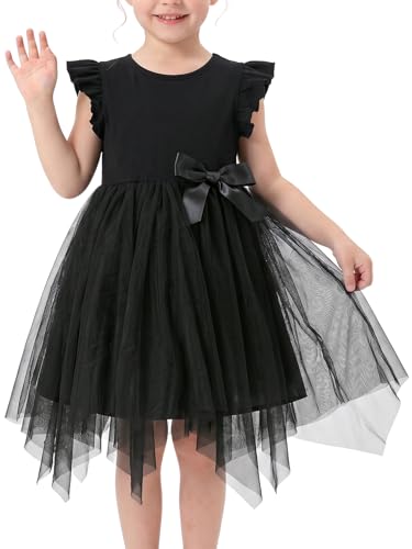 Robe en tulle de fille pour concours de beauté et demoiselle d'honneur d'été