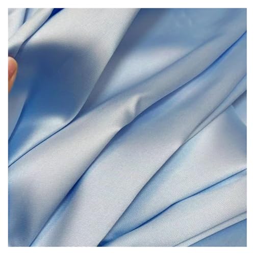 Tissu satiné blanc rigide au mètre en sergé pour couture de robe