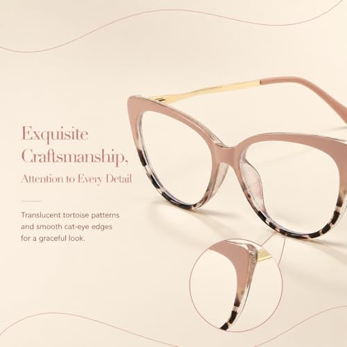 Cyxus Cat Eye Blue Light Glasses for Women Reduce Eye Strain 8144 | Eye Protection,UV Protection,Ideal for Office Work Daily Wear — view 5