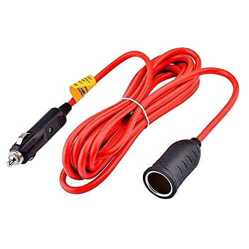 YINGAYOU Zigarettenanzünder Verlängerung 1m - Mit Schalter & LED Anzeige