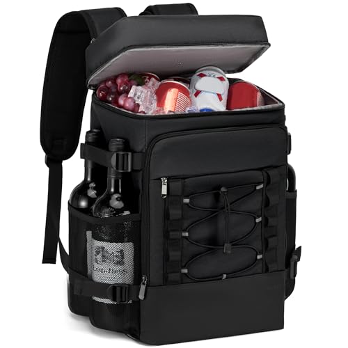Image of Cooler Backpack - 40 Cans Insulated Backpack Cooler for Men & Women, 2 Leak Proof Compartments Cooler Bag for Picnic, Lunch, Camping and Beach - MIYCOO