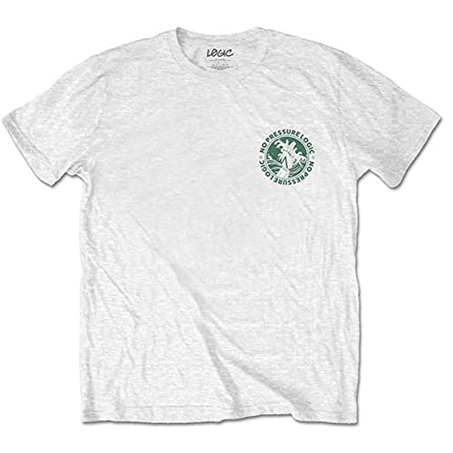 T-shirt Thalia Logic logo nouveau blanc homme en taille XL coupe classique