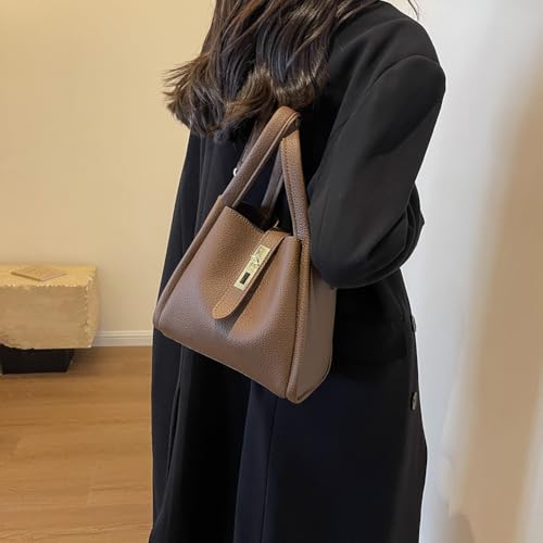 Bucket Bag for Women,Trendy Bucket Crossbody Bag Small Vintage Elegant Tote Bag Women's Shoulder Handbags Cluth Purse3