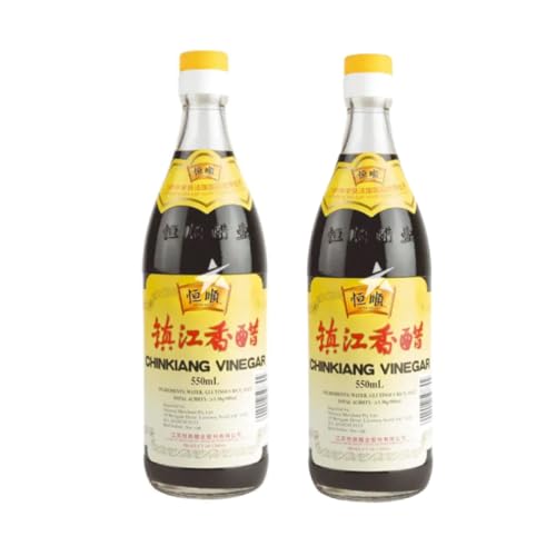 Heng Shun - Vinegar Vinegar Vinegar - Vinagre de arroz (2 unidades, 550 ml), color negro