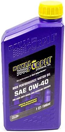 Royal Purple 06484-6PK API-Licensed SAE 0W-40 High Performance Synthetic Motor Oil - 1 qt. (Case of 6)