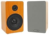 Rockville RockShelf 54C 360W Wood 5.25' Bookshelf Speakers/4 Ohm, Kevlar Woofer, Silk Tweeter, Wall-Mountable, for Home Theater and Music Enthusiasts