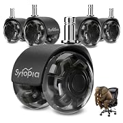 Sytopia Ruedas para silla de oficina con pasador…