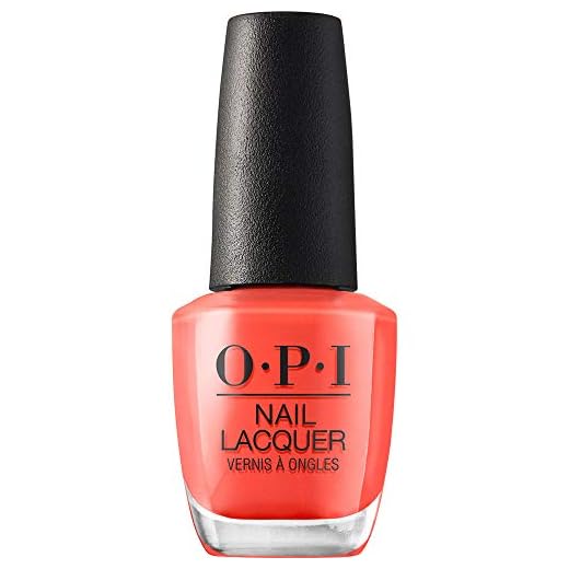 OPI Nail Lacquer, Living On the Bula-vard!, Red Nail Polish, Fiji Collection, 0.5 fl oz