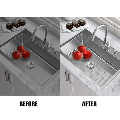 image for SunnyPoint 304 Stainless Steel Sink Protector Rack – Rust-Resistant 