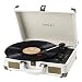 Vinyl Record Player, JORLAI 3-Speed Turntable Record Players Suitcase with Stereo Speaker/ Rechargable Battery/ Vinyl-to-MP3 Recording/ Headphone Jack/ Aux Input/ RCA Line Out - White