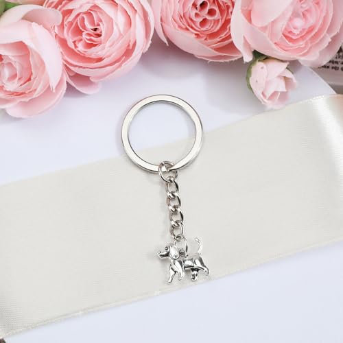 Tranbath Süßer Hund Schlüsselanhänger Hundemama Geschenk, Personalisierte Hund Taschenanhänger, Cartoon Haustier Schlüsselanhänger, Niedlicher Tier auto schlüsselanhänger damen