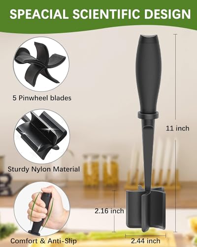 Meat Chopper for Hamburger, Premium Heat Resistant Masher and Smasher for Ground Beef, Gro - image 2