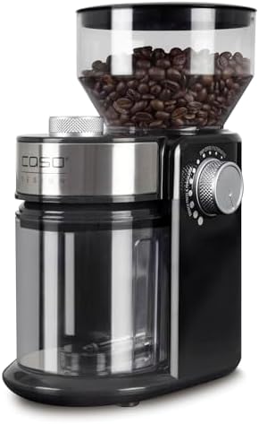 Bild 1 - CASO Barista Crema - Elektrische Kaffeemühle, Testsieger Haus & Garten Test, Kaffeebohnen mahlen, Mahlgrad von fein bis grob, Scheibenmahlwerk, leistungsstarke 150 Watt