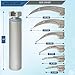 MuskalMed Veterinary Laryngoscope Set Including 6 Macintosh laryngoscope Blade Size (0 to 5) with Handles for Intubation laryngoscope Blades for Animals