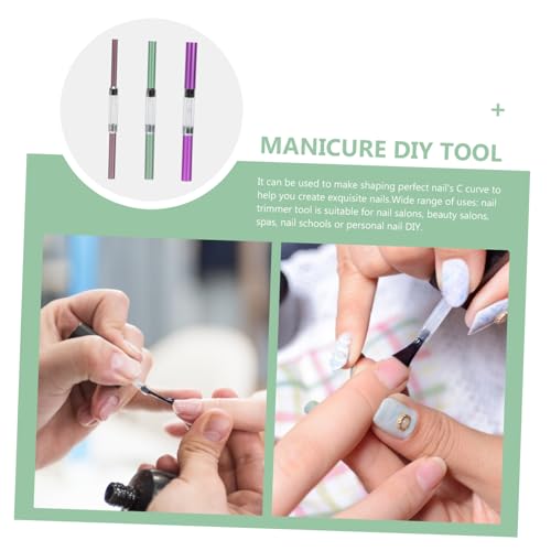 Vaguelly 3Pcs Palos de Aluminio para Manicura miniatura 5
