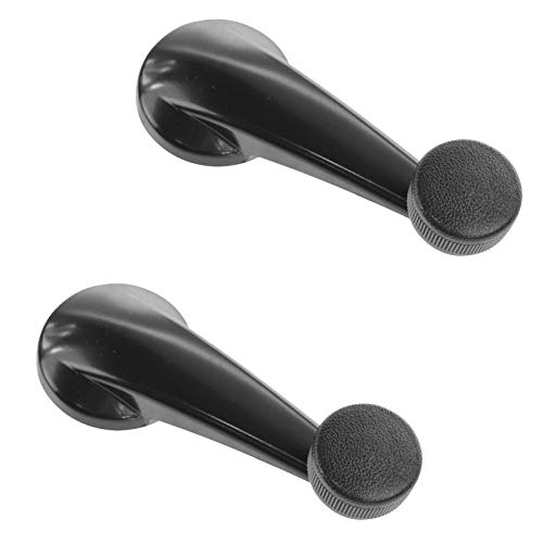Image of TRQ Window Crank Handle Set Black Compatible with 1995-1997 Chevrolet Blazer 1994-1997 S10 GMC Jimmy Sonoma 1996-1997 Oldsmobile Bravada