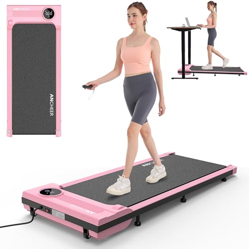 ANCHEER Walking Pad 3.0HP Under Desk Treadmill 300lbs Weight Capacity with Remote Control, Compact Electric Treadmills for Home/Gym/Office with LED Screen, Ultra-Quiet, Installation-Free