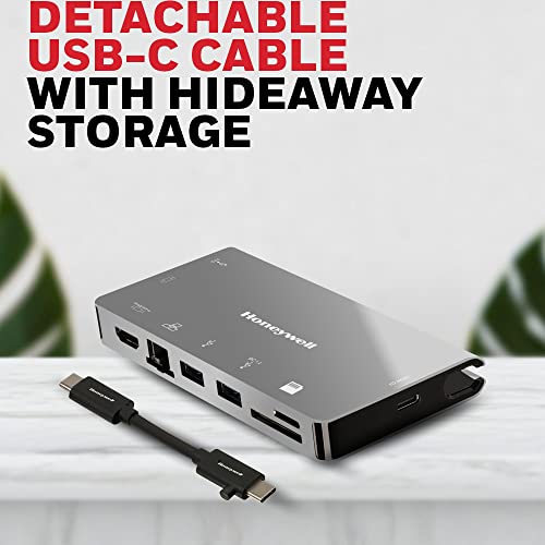 Honeywell 8-in-1 Type C Ultra Dock with 4K HDMI, VGA, RJ45 Ethernet, 2xUSB 3.0 & Type C 3.0 Port, SD & Micro SD Slot, Compatible with All Type C Devices- MacBook Laptop, PC, Thunderbolt 3 - Image 4