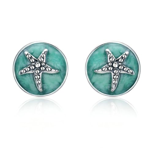Boucles d'oreilles argent sterling femme bijoux animaux océan étoile de mer mignons