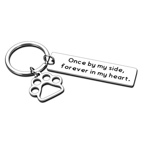 Loss of Pet Gifts Memorial Keychain Dog Cat Passing Passed Away Condolence Remembrance Sympathy Gifts for Pet Owners Lovers Women Men in Memory of Dog Key Ring Keepsake for Him Her