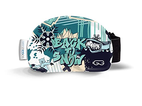 Soggle Ski Protective Microfibre Cover for Ski Goggles (One Size), Colour: Grafitti B-t-s-turquoise, Graffiti B-T-S Turquoise