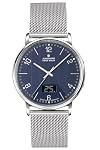 JUNGHANS – JUNGHANS Herrenuhr Funk Milano Mega Solar Milanaise/Dunkelbl
