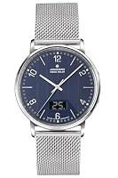 JUNGHANS – JUNGHANS Herrenuhr Funk Milano Mega Solar Milanaise/Dunkelbl