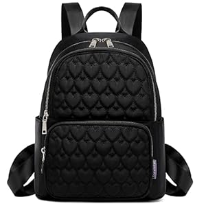 Travistar Rucksack Damen Klein Elegant Cityrucksack Modern Damenrucksack Wasserdicht Schultertasche Kleiner Rucksacktasche Diebstahlsicher Tagesrucksack Backpack Women für Reisen Arbeit Schwarz