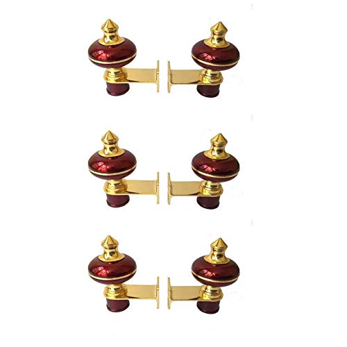Buy Grownix Curtain Finials with Supports Pack of 6 Pcs (Finials 3