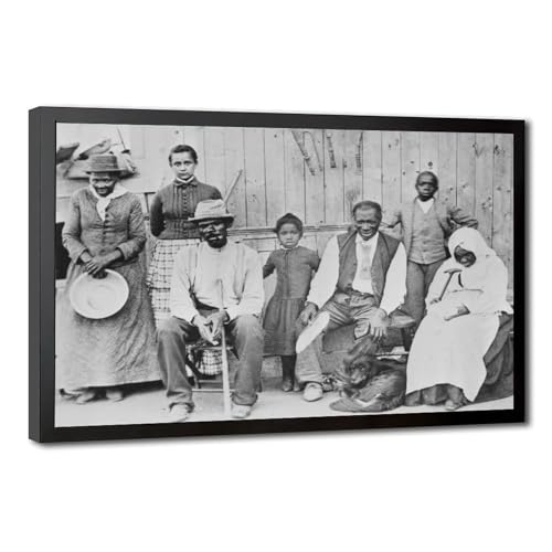 Tableau Harriet Tubman toile coton pour bureau vintage et salon