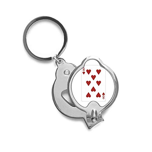 Jeu de cartes Coeur 8 coupe-ongles pour résoudre les ongles dédoublés