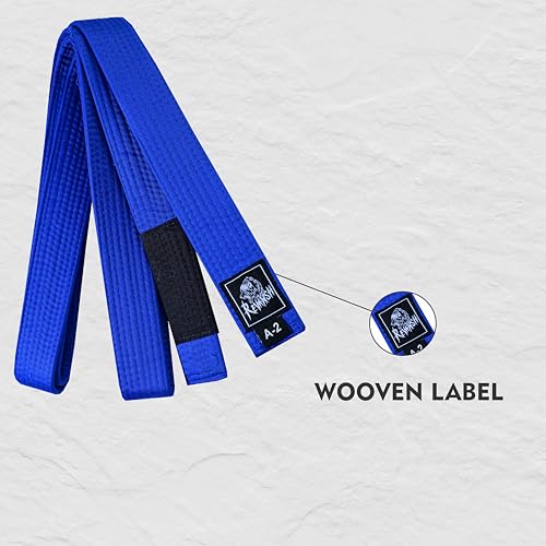 Revansh Brazilian Jiu-Jitsu BJJ Belt – Durable Poly-Cotton Martial Arts Belt for Training & Competition - Thumbnail 6