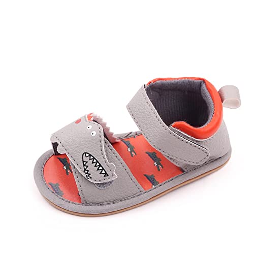 Infant Boys And Girls Baby Newborn Summer Sneakers Cute Cartoon Fish Design Walking Sandals Flat Bottom Baby Beach Shoes
