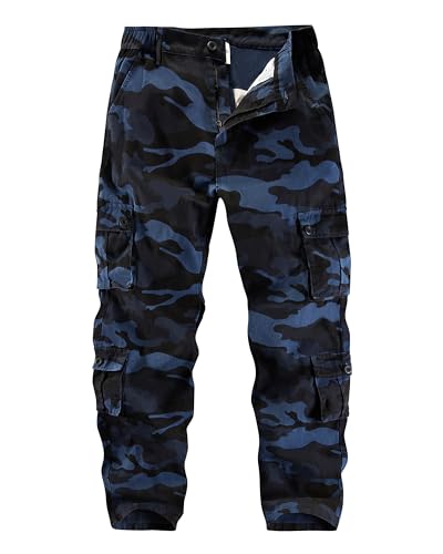APTRO Men's Cargo Pants Camo Casual Work Military Tactical Pants
