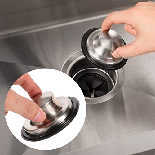 Garbage Disposal Flange Stopper Collar Sink Baffle Kit, Fit Universal 3-1/2 Inch Standard Sink Drain Hole，Kitchen Sink Flange Stopper Replacement Accessories,Stainless Steel(Polished) #TOP5
