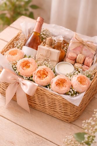 Image of SATYAM KRAFT 6 Pcs Artificial Fabric Rose Flower Heads | Handmade Peony Style Flowers for DIY Crafting, Gift Packing, Bouquet Making, Wedding, Home & Event Decoration (Peach, 8 cm)