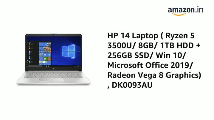 hp - ノートパソコン HP 14s Ryzen 5 3500U 8GB 256GB HP 14 AMD Ryzen 5 3500U 14 inches FHD Thin & Light Laptop