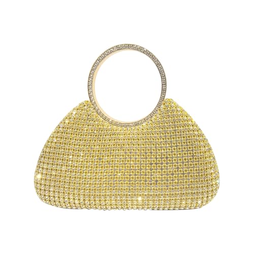 Sac de Soirée pour Femme en Strass Élégant et Pochette Portefeuille